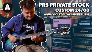 PRS Private Stock Custom 24/08 in Aqua Violet Glow Smokeburst - Guitar Loops with Danish Pete