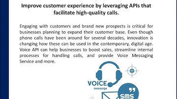 Improve customer experience by leveraging APIs that facilitate high quality calls