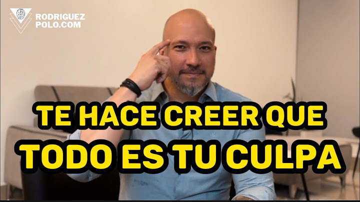 ¿Siempre te hace creer que todo es tu culpa?