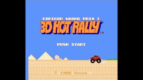 (Real 3D) Famicom Grandprix II: 3D Hot Rally - NES Longplay (Famicom 3D)