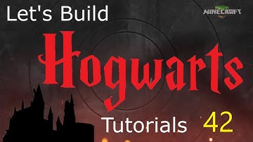 Lets Build Hogwarts in Minecraft Tutorials Part 42. Gryffindor Interior part 1