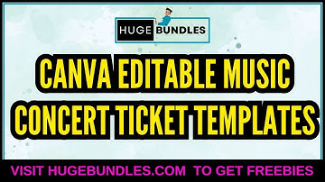 canva editable music concert templates
