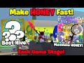How To Make MORE Honey As Early, Mid, End Game FAST! (maximize honey) (Bee Swarm Simulator)