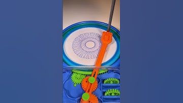 Top hole, bold pattern – Spirograph speed tested! #shorts #loopart #spirograph