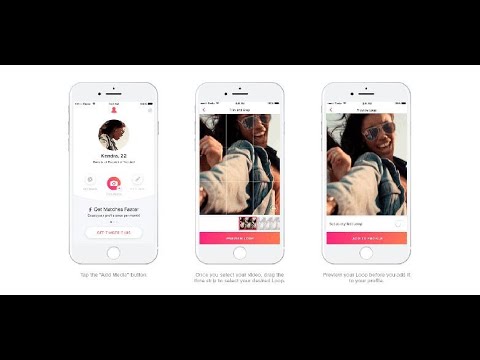 Tinder swipes right on gif-y looping ...