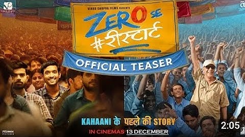 Zero Se Restart - Official Teaser | Vidhu vinod Chopra  | In Cinema 13th December, 2024