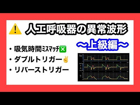 波形が描かれる理屈から解説 人工呼吸器の異常波形 上級編 Youtube