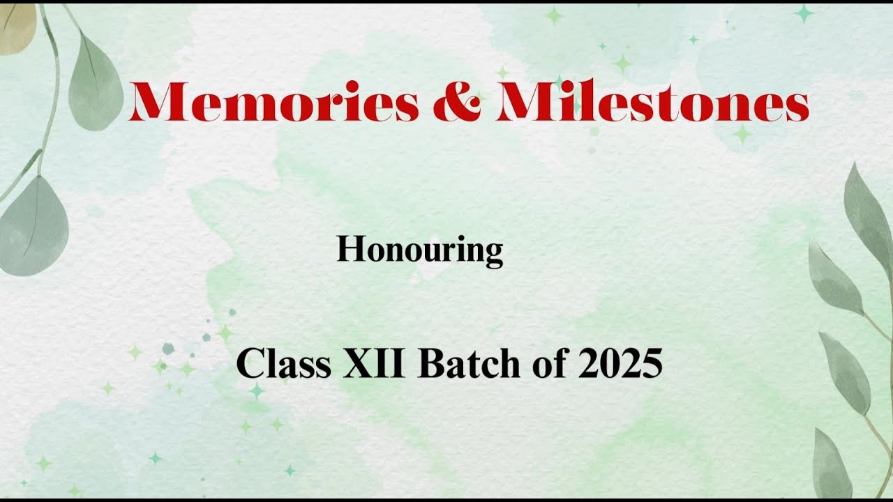 FAREWELL CLASS XII - 2025 - YouTube