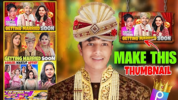 How To Make Roasting Thumbnail Like Wedding | Full Tutorial in Picsart |