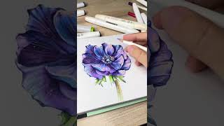 Painting Flowers with Markers | Botanical Journal