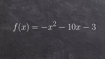 How to graph a quadratic using vertex formula and a table