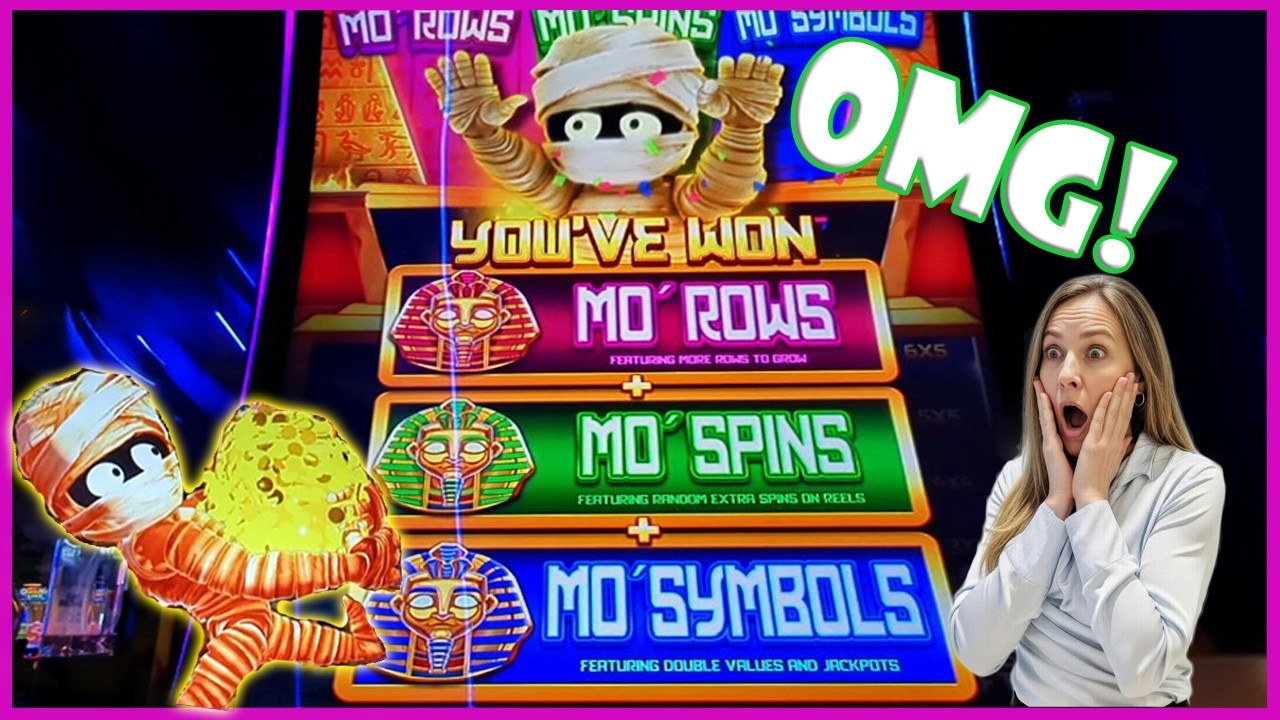 HUGE WIN Max Bet Mo Mo Mo Mummy!