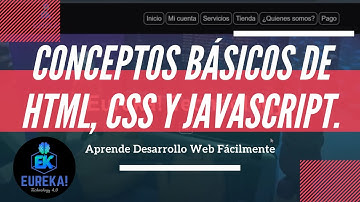 Conceptos básicos de HTML, CSS y JavaScript.