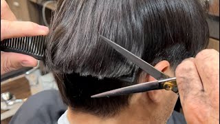 Aprenda fazer corte de cabelo social todo na tesoura | como cortar cabelo todo na tesoura