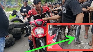SUZUKI SHOGUN MERAH VIRAL DI ROAD RACE BULELENG BALI||MODAL NEKAT| SERU ABIszzz! BAPAK SHOGUN MERAH