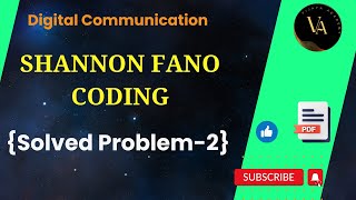 SHANNON FANO CODING SOLVED EXAMPLE-2 - with table and calculations - Hindi | Vijaya Academy