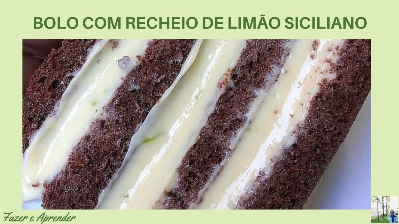 Bolo com Recheio de Limão Siciliano | Fazer e Aprender - YouTube