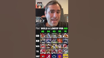 Building a CFB lineup with $15?! 🤑 #shorts