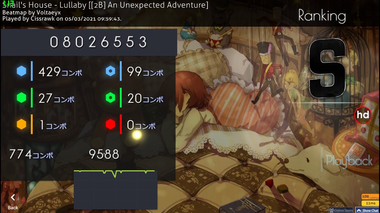 [Osu!] Snail's House Lullaby [[2B] An Unexpected Adventure] +HD YouTube