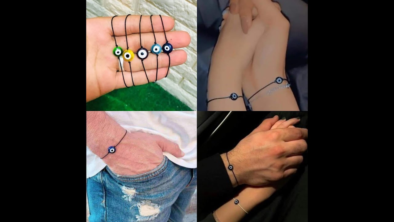 طريقة عمل حظاظة العين الزرقا (التريند) الأصلية بطريقة سهلة وبسيطه 🧿 | أعملها بنفسك