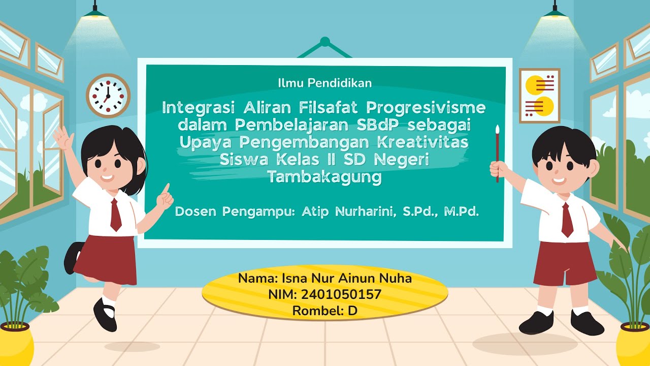 Integrasi Filsafat Progresivisme dalam Pembelajaran SBdP di SD | Tugas ...