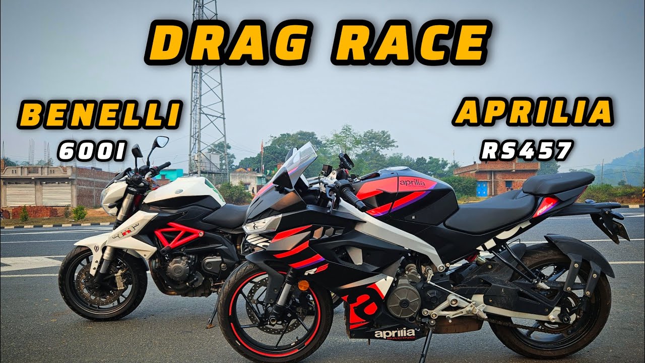 Benelli 600i vs Aprilia rs457 Drag Race