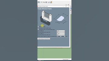 Making Window Frame in Sketchup #sketchup #sketchupwindowframe #shorts