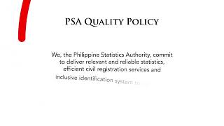 PSA Quality Policy, Mission, Vision & Core Values