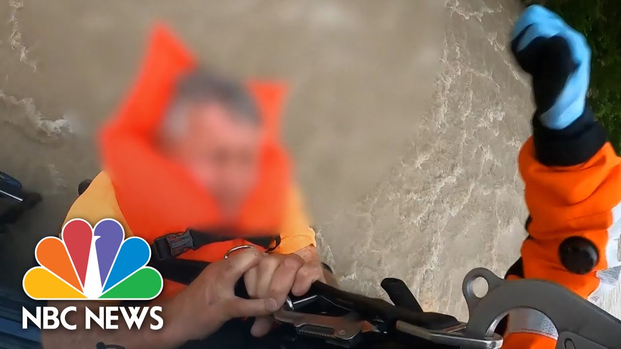 WATCH: Helicopter Crew Rescues Texas Driver Stranded In Flash Flood