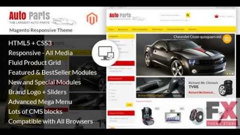 Preview Auto Parts - Tools Magento Theme TForest