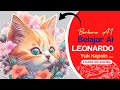 Belajar membuat desain stiker menggunakan LEONARDO AI, Hasilnya!!!