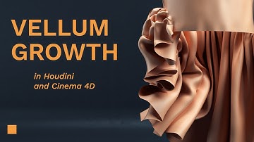 Houdini Beginner Tutorial - Satisfying Vellum Growth | Houdini C4D Octane + Project Files