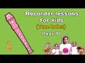 Tone holes/Recorder lessons for kids/Page 10.