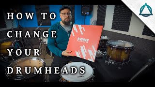 HOW TO Change Your #DRUMHEADS (For #Studio #Recording)