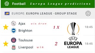 توقعات مباريات اليوم الخميس الدوري الاوربي pronostic Europa League predictions