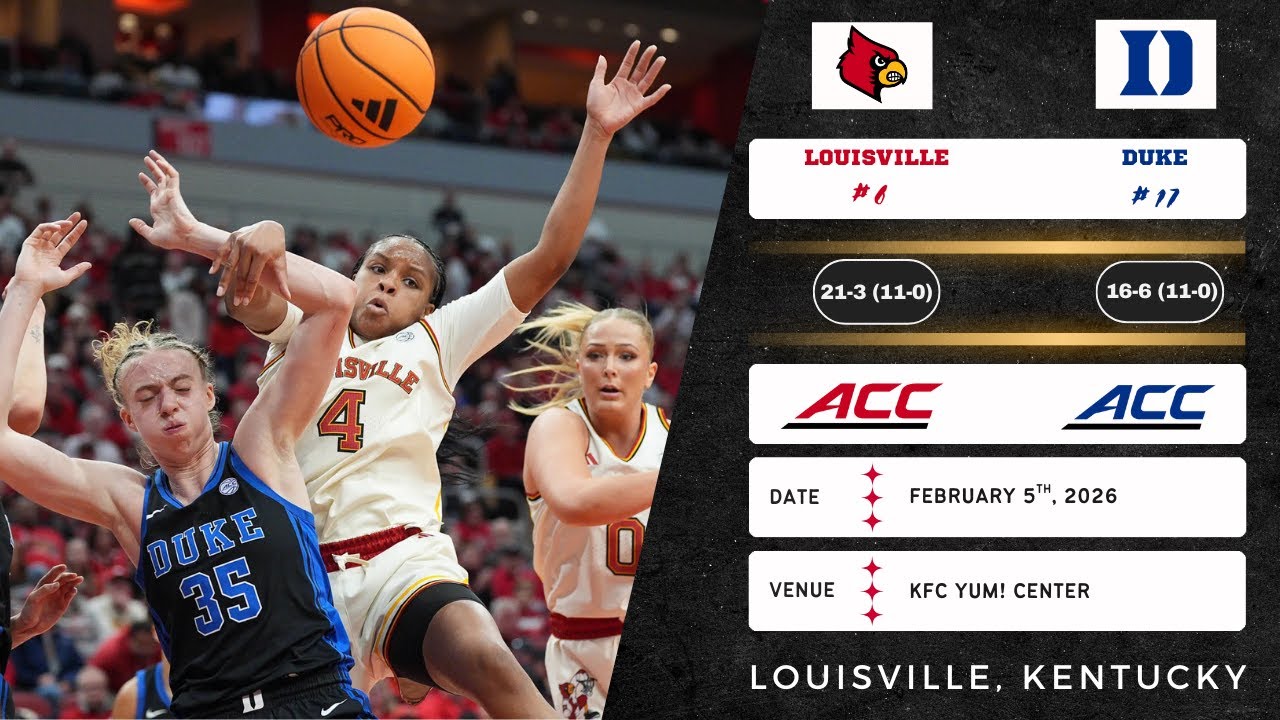 № 6 Луисвилл против № 17 Дьюк | ACC | 2.5.26