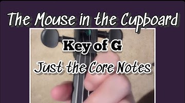 The Mouse in the Cupboard (Jig) w/Close up of Fingers.  Slow Tempo, Just the Core Notes.  Key of G