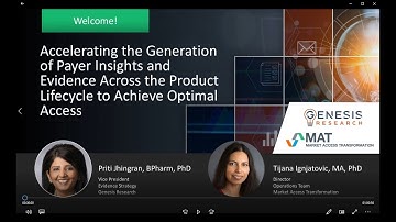 Accelerating Generation of Payer Insights & Evidence Across the Lifecycle to Achieve Optimal Access