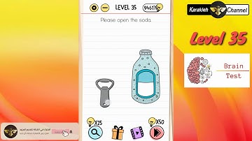 Brain test 🧠 - Level 35 - please open the soda