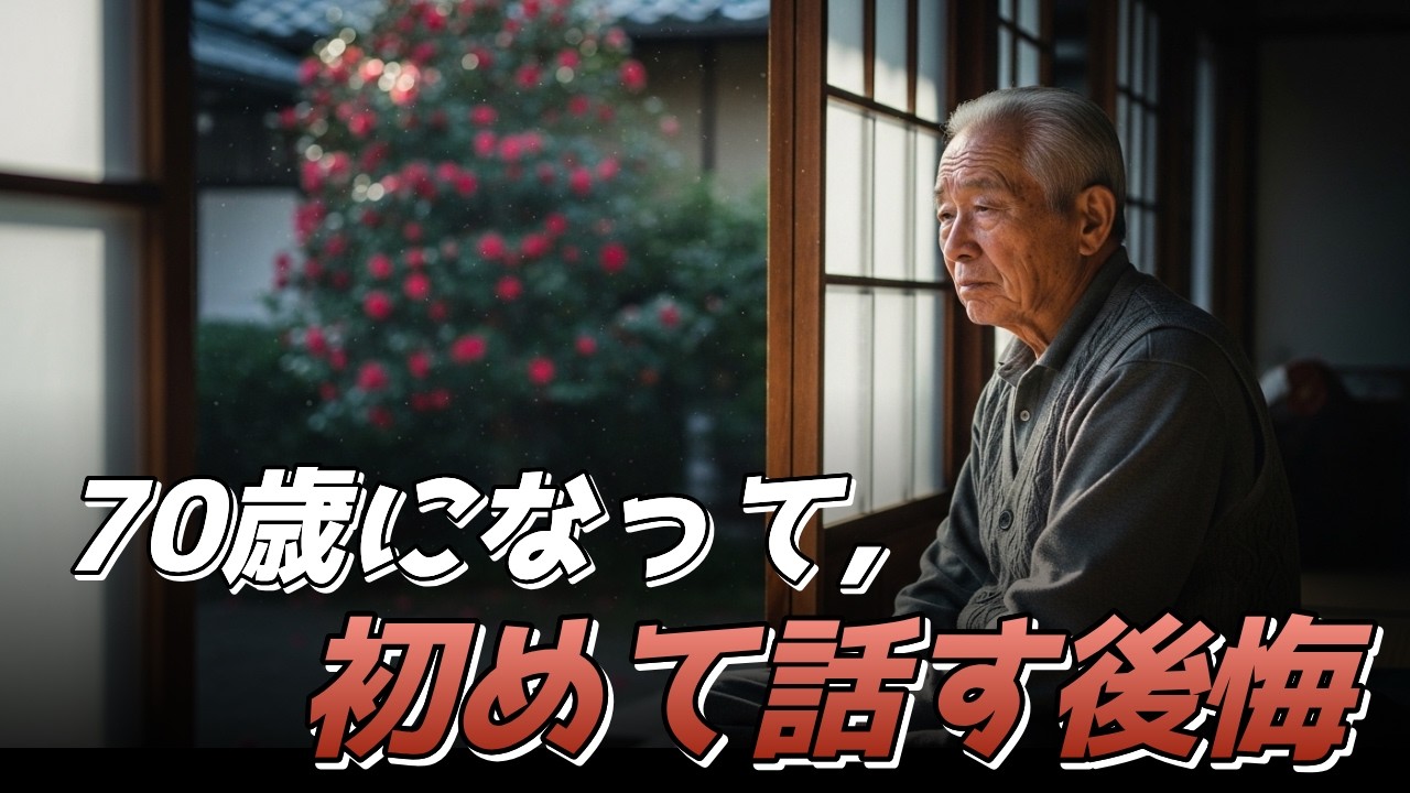 70歳になって、初めて話す後悔