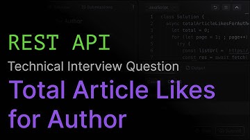 Totaal aantal artikellikes voor auteur | REST API-coderingsinterviewuitdaging