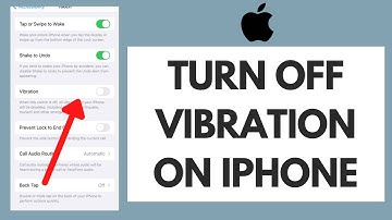How To Turn Off Vibration On ANY iPhone