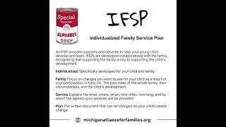 IFSP - making sense of the alphabet soup of acronyms and abbreviations