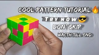 Step-by-Step Tutorial: Cool 🤯 Rubik's Cube Pattern without any algorithms!