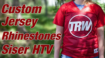 Customize a Football Jersey with Rhinestones and Siser HTV