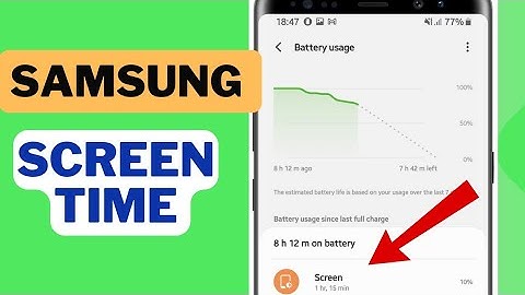 How to check screen time on Samsung