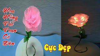 Decorative flower lamp How to nylon flower