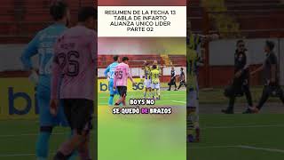 RESUMEN DE LA FECHA 13 - TABLA DE INFARTO -ALIANZA ÚNICO LIDER PARTE 02 #Liga1 #FutbolPeruano