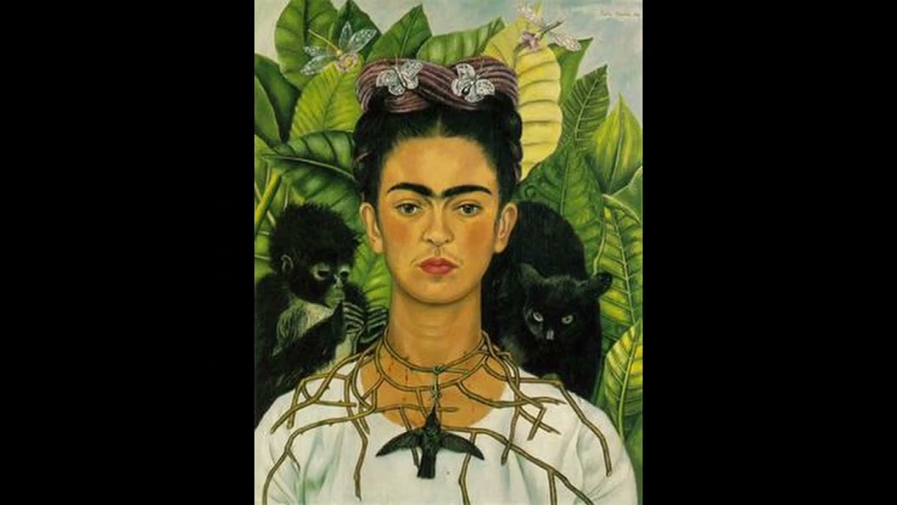 Autorretrato con collar de espinas - Frida Kahlo - YouTube