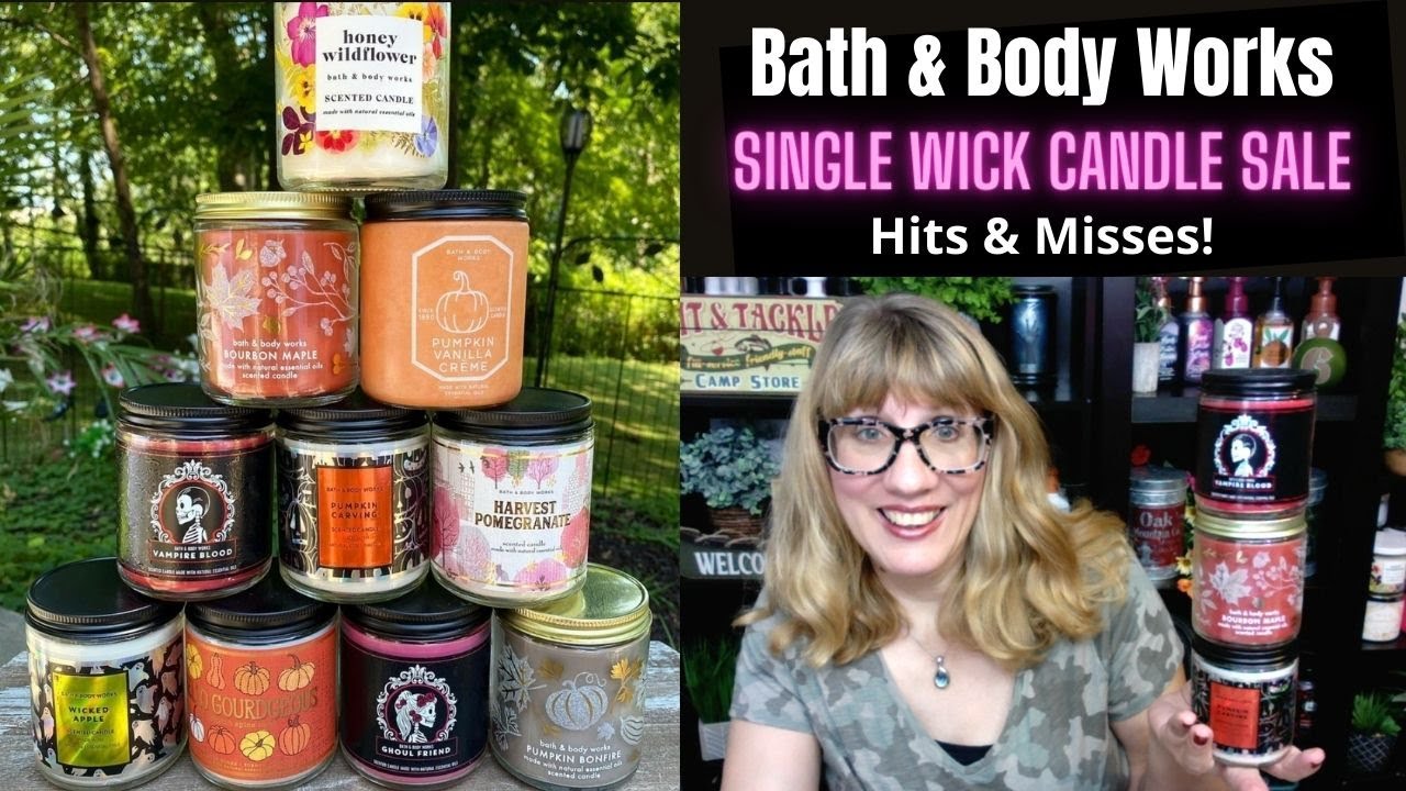 Bath & Body Works SINGLE WICK CANDLE SALE Hits & Misses